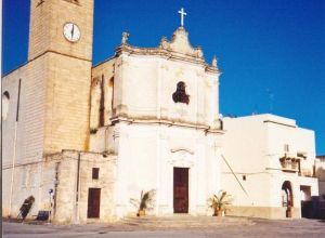 Caprarica -piazza S.Andrea - Chiesa di Sant'Andrea - Prospetto frontale