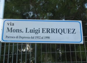 Depressa - Strada dedicata a Monsignor Luigi Erriquez