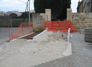 Lavori di sistemazione piazza Caserta