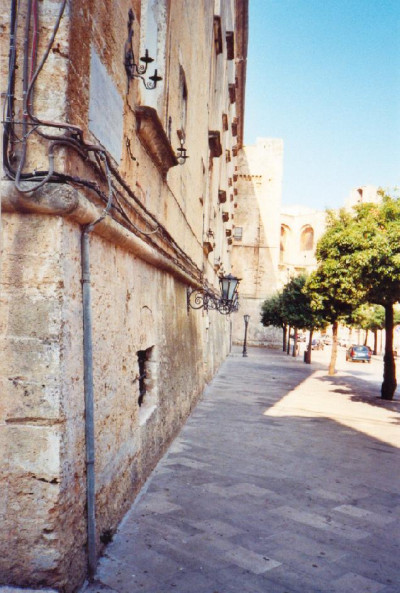 Tricase - piazza Giuseppe Pisanelli - Uno scorcio del castello dei Princi...