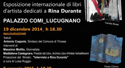 Lucugnano-19.12.2014/31.1.2015 c/o Palazzo Comi I CANTI DI RINA,E...