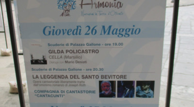 FESTIVAL LETTERARIO ARMONIA, NARRAZIONI IN TERRA D'OTRANTO - PROGRAMMA DI GIO...