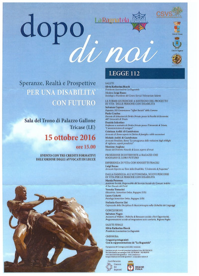 SABATO 15.10.2016 . ORE 15.00 - SALA DEL TRONO DI PALAZZO GALLONE - EVENTO SU...