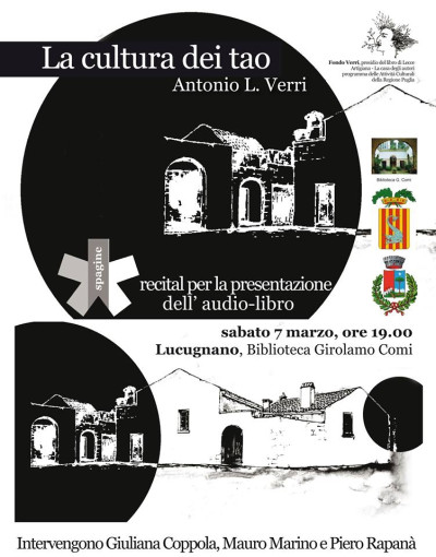 Lucugnano - Sabato 7 marzo 2015 - ore 19 - Biblioteca Girolamo Comi - La cult...