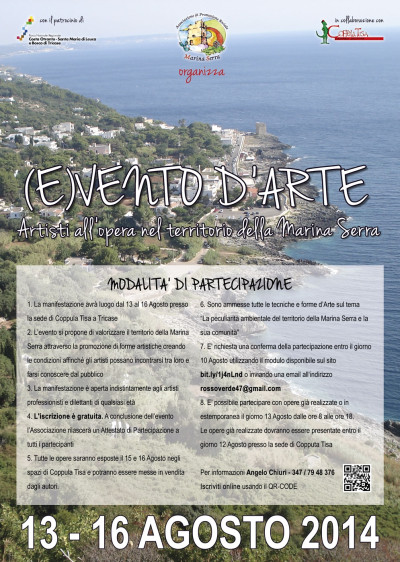 13 - 16 AGOSTO 2014 - (E)VENTO D'ARTE, artisti all'opera nel territorio della...