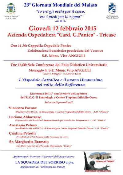 GIOVEDI' 12 FEBBRAIO 2015 - AZIENDA OSPEDALIERA CARD. G. PANICO - TRICA...