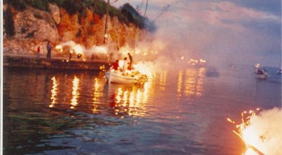 Processione in mare in onore di Santa Teresa in Tricase Porto di domenica 8 g...