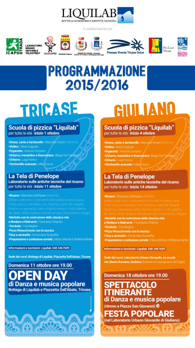 LIQUILAB - TRICASE E GIULIANO - PROGRAMMAZIONE 2015/2016