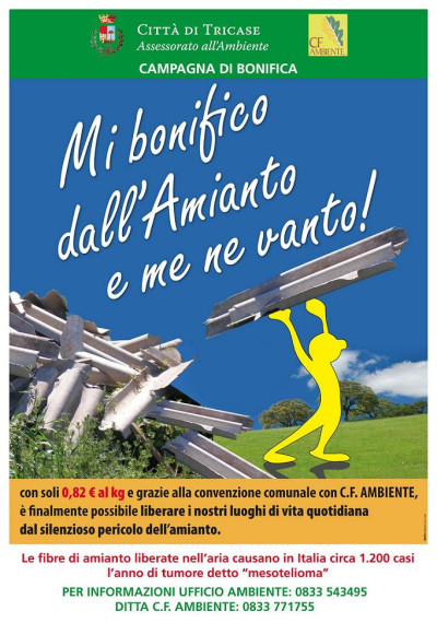 Campagna di bonifica Mi bonifico dall'amianto e me ne vanto!