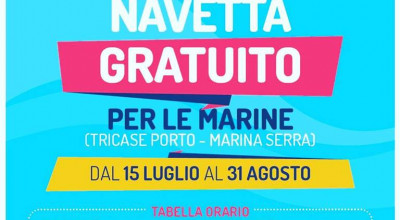 COMUNE DI TRICASE - SERVIZIO NAVETTA GRATUITO PER LE MARINE (TRICASE PORTO - ...